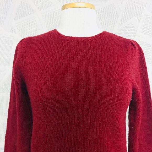 J Crew Wool Knit Pullover Sweater Red Small - Picture 2 of 6
